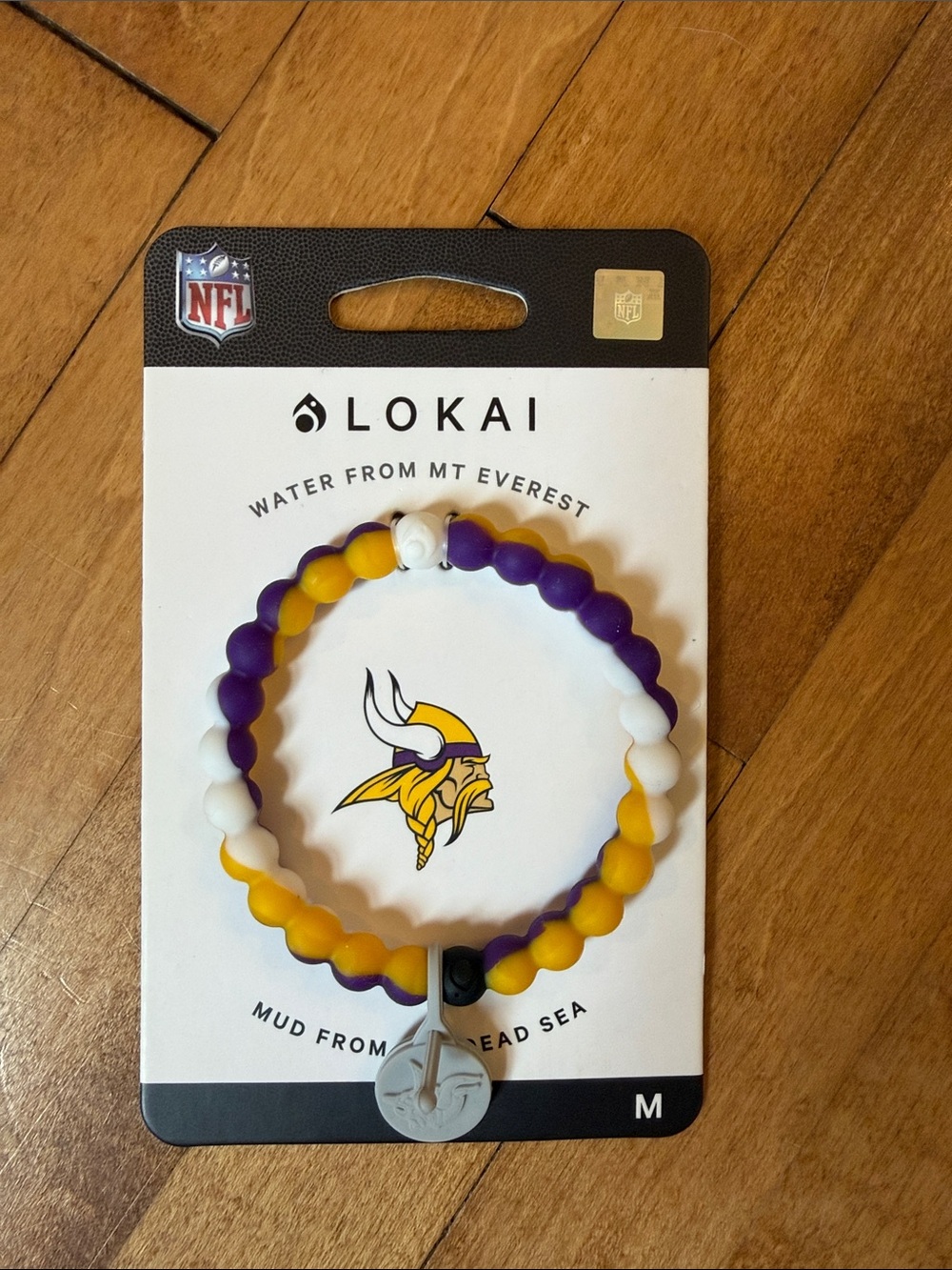 Lokai Kids Bracelet - Purple, Gold & White Minnesota Vikings